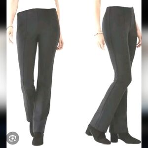 J. Jill Ponte Barely Boot Cut Pants Gray Women's Stretch Pullover Comfort sz M.